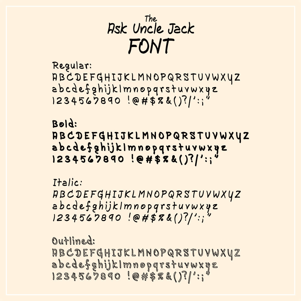 The Ask Uncle Jack Font