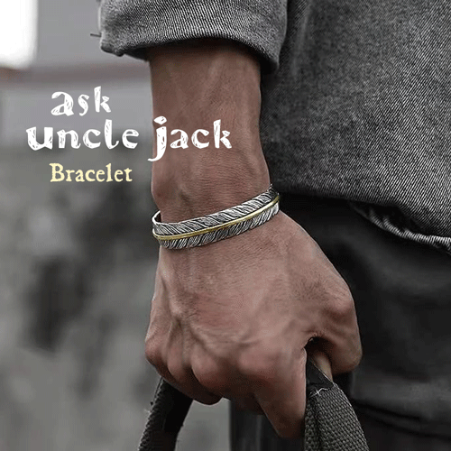 The Ask Uncle Jack Feather Bracelet