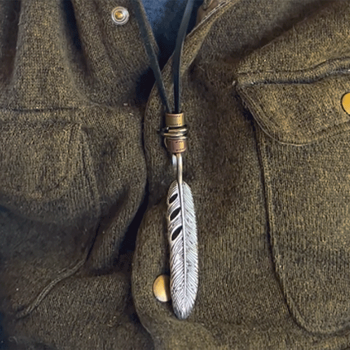 The Ask Uncle Jack Feather Necklace