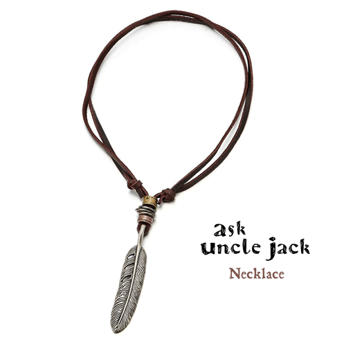 The Ask Uncle Jack Feather Necklace