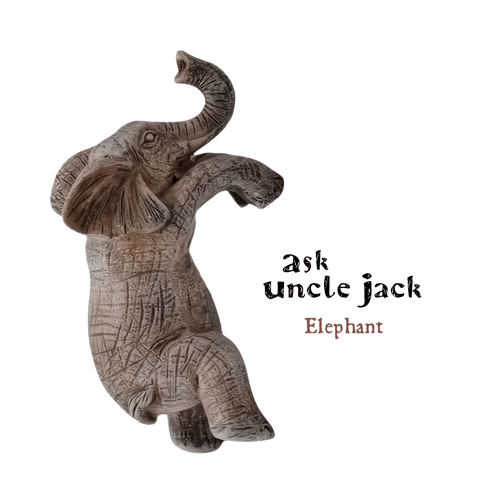 The Ask Uncle Jack Limited Edition "Signed" Elephant