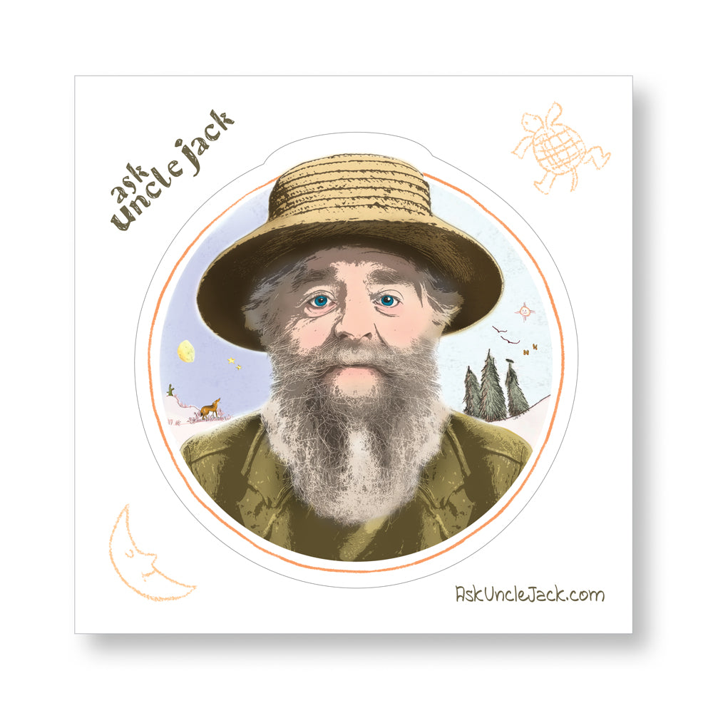 The Ask Uncle Jack Vinyl Sticker