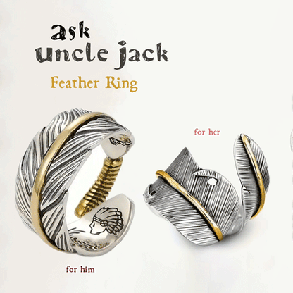 The Ask Uncle Jack Feather Ring