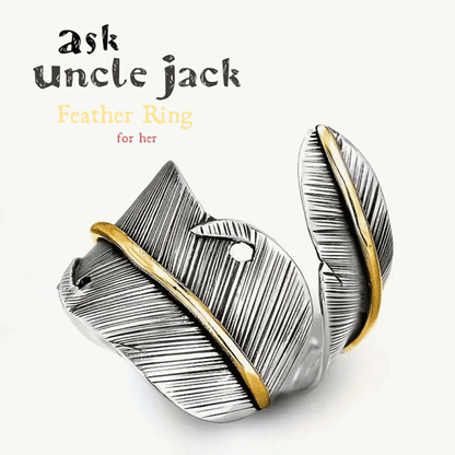 The Ask Uncle Jack Feather Ring