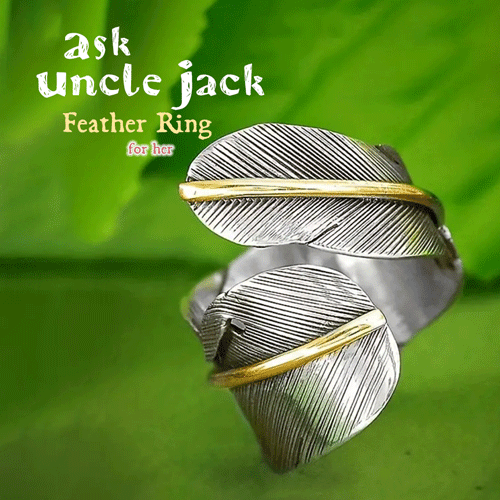 The Ask Uncle Jack Feather Ring