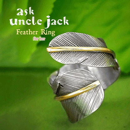 The Ask Uncle Jack Feather Ring